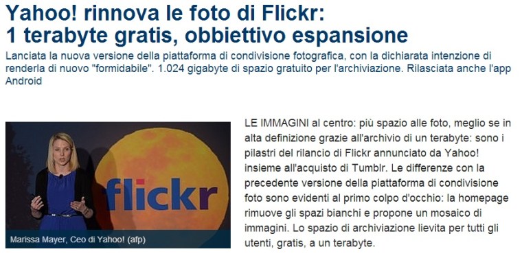 articolo flickr