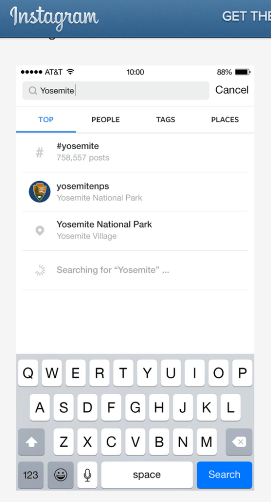 cerca per nome utente