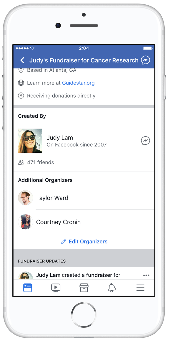 aggiungi organizzatori
