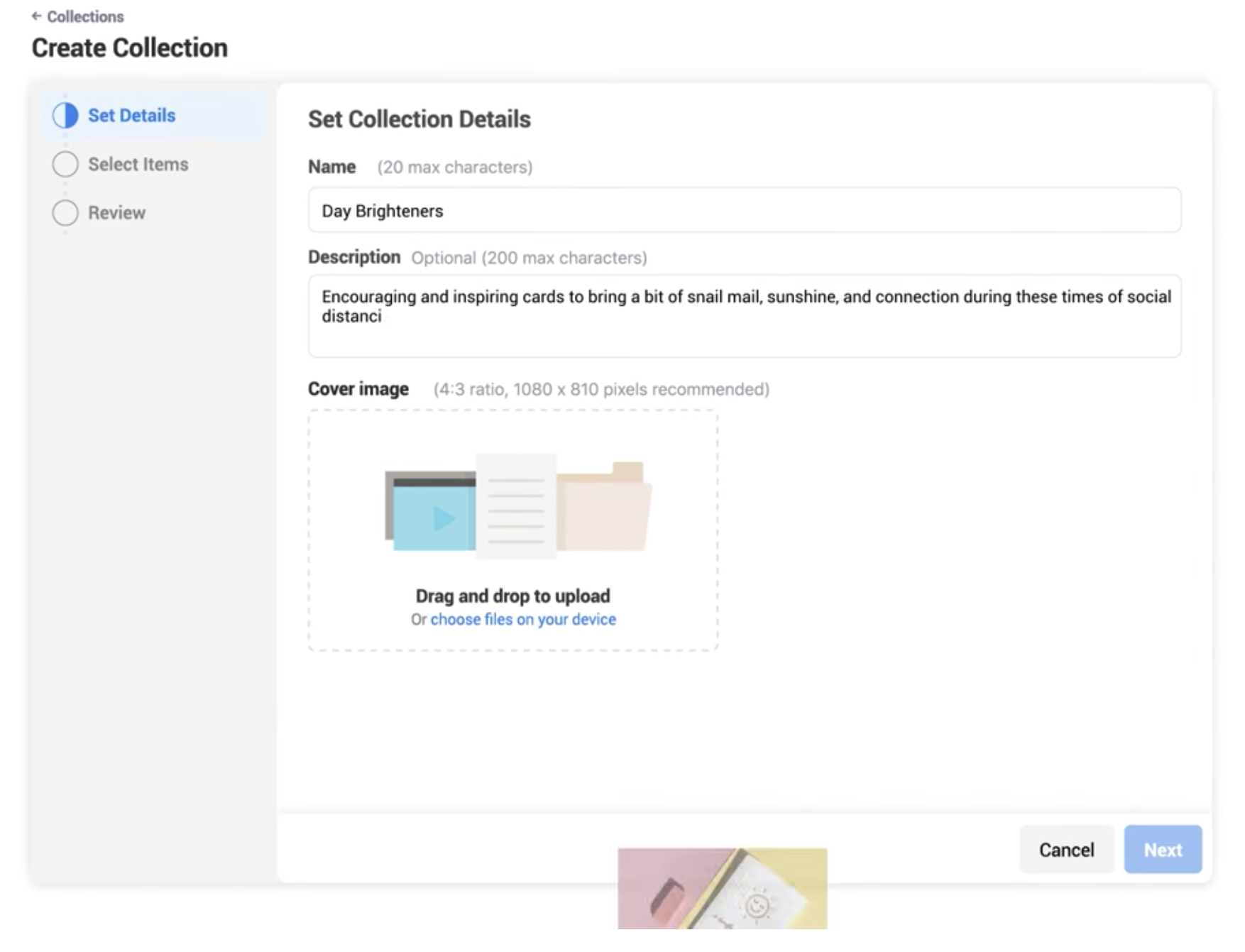 07 - Cruscotto crea collezione