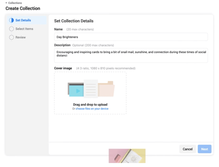 07 - Cruscotto crea collezione