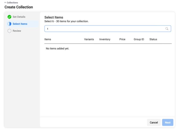 08 - seleziona item con codice prodotto